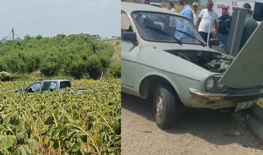 Kamyonet ile otomobilin çarpıştığı kazada 1 kişi hayatını kaybetti. 5