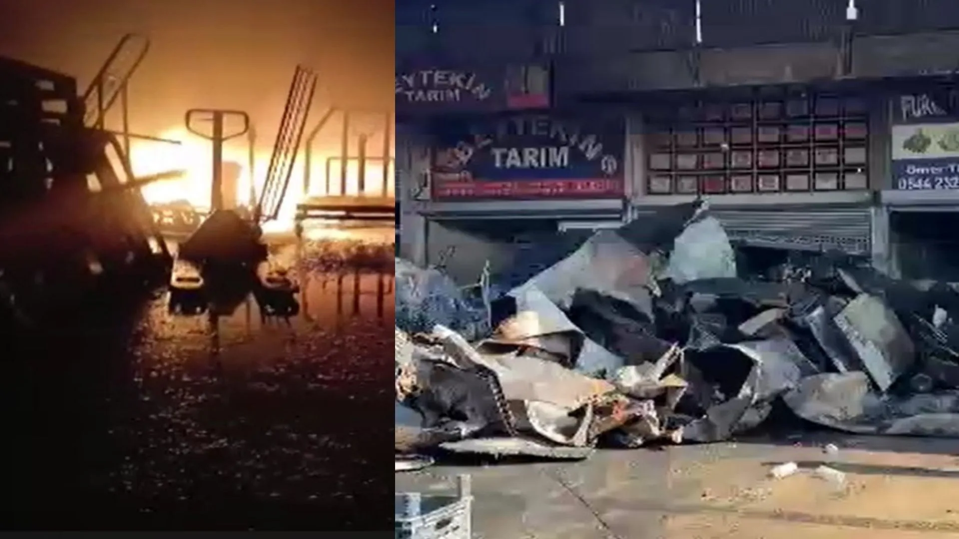 Sebze halinde çıkan yangın yürekleri ağza getirdi. Yangında can kaybı