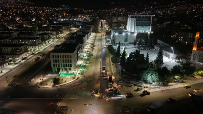 Azerbaycan Bulvarı’nda devam eden altyapı çalışmaları nedeniyle geçici trafik düzenlemeleri