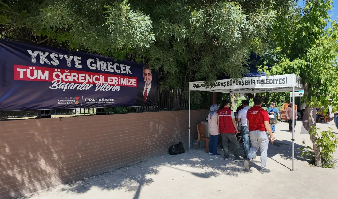 Kahramanmaraş Büyükşehir Belediyesi, YKS’de hem öğrencilerin hem de velilerin sınav