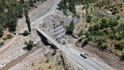 Büyükşehir Belediyesi, Dulkadiroğlu Bertiz bölgesinin ulaşımına güç katacak yeni köprünün