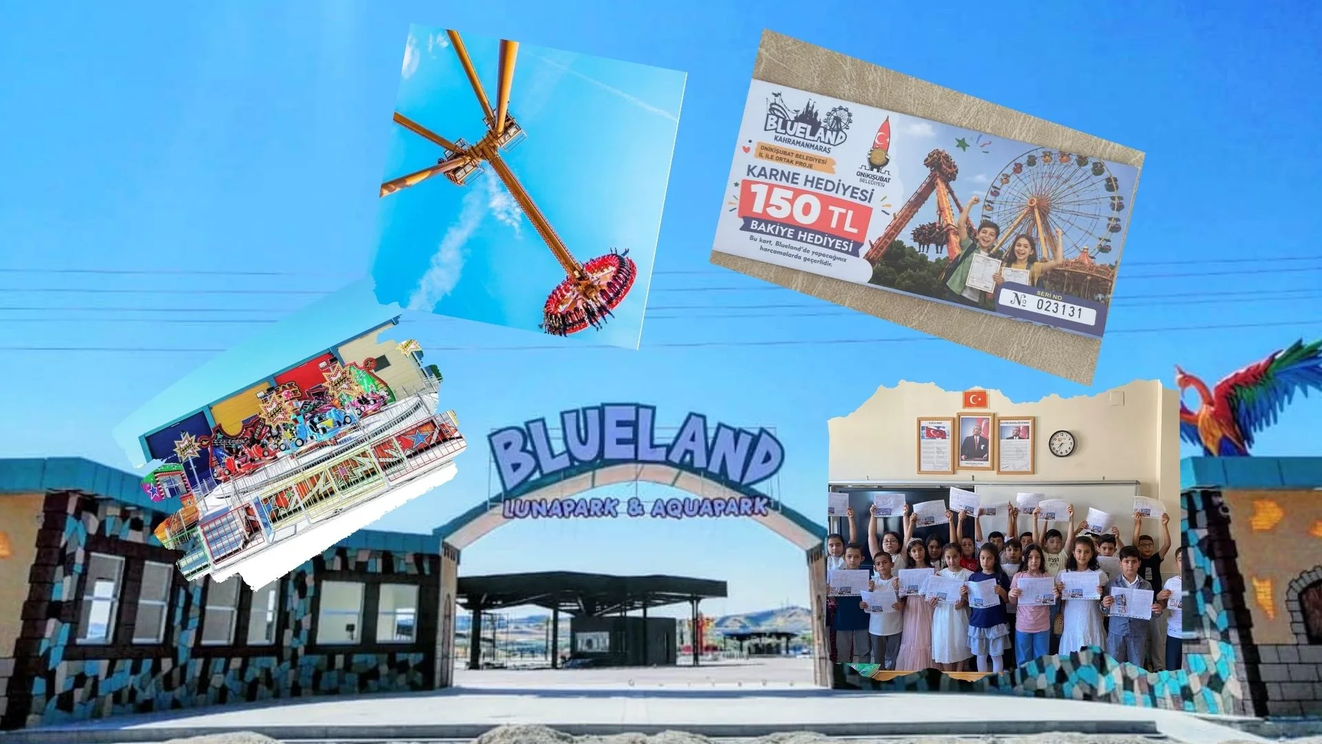 Kahramanmaraş’ın önde gelen eğlence merkezlerinden birisi olan BlueLand, eşine az
