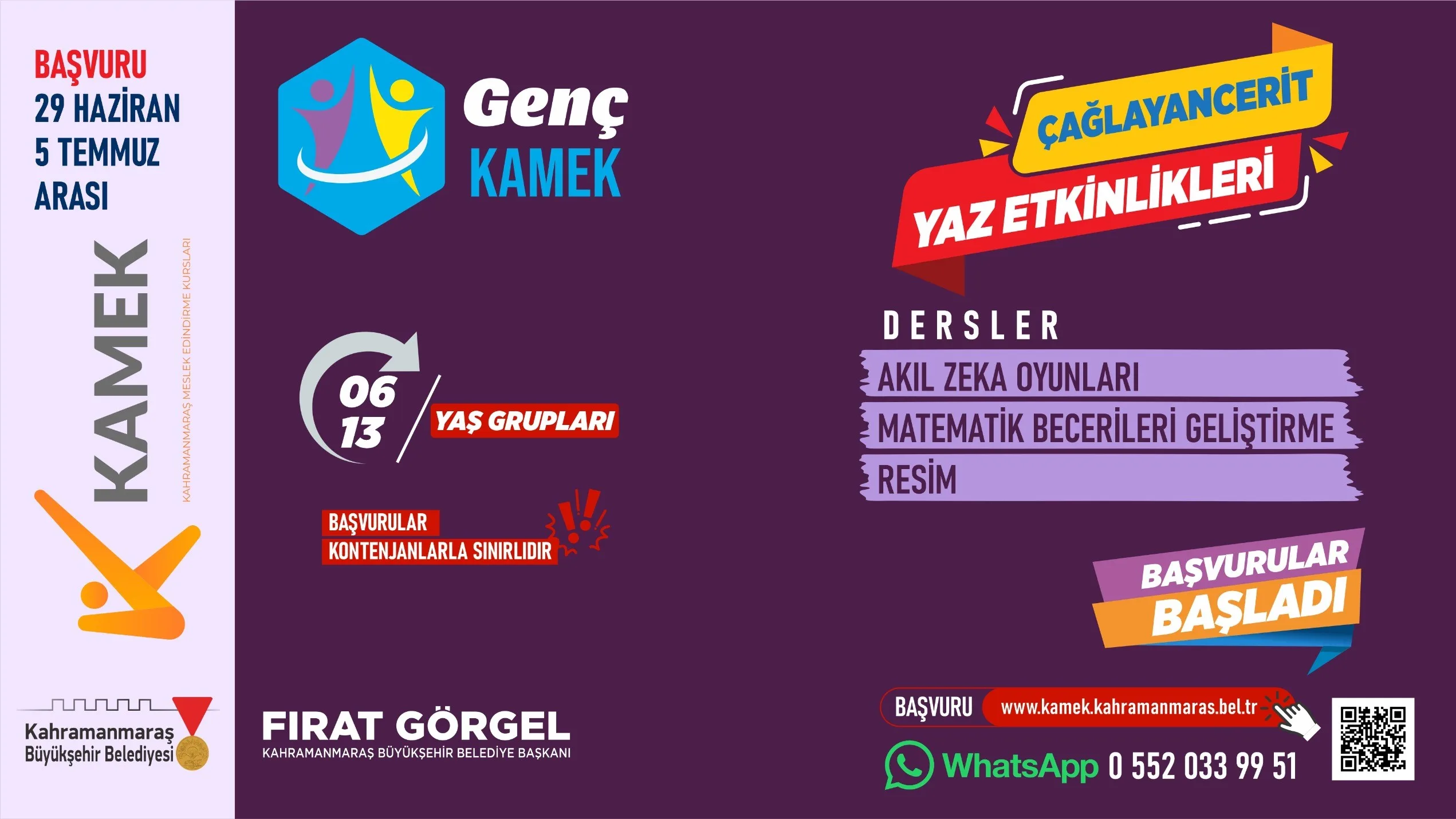 Yaz Tatili KAMEK’le Değerleniyor: 4 İlçede Ücretsiz Kurs Başvuruları Açıldı!