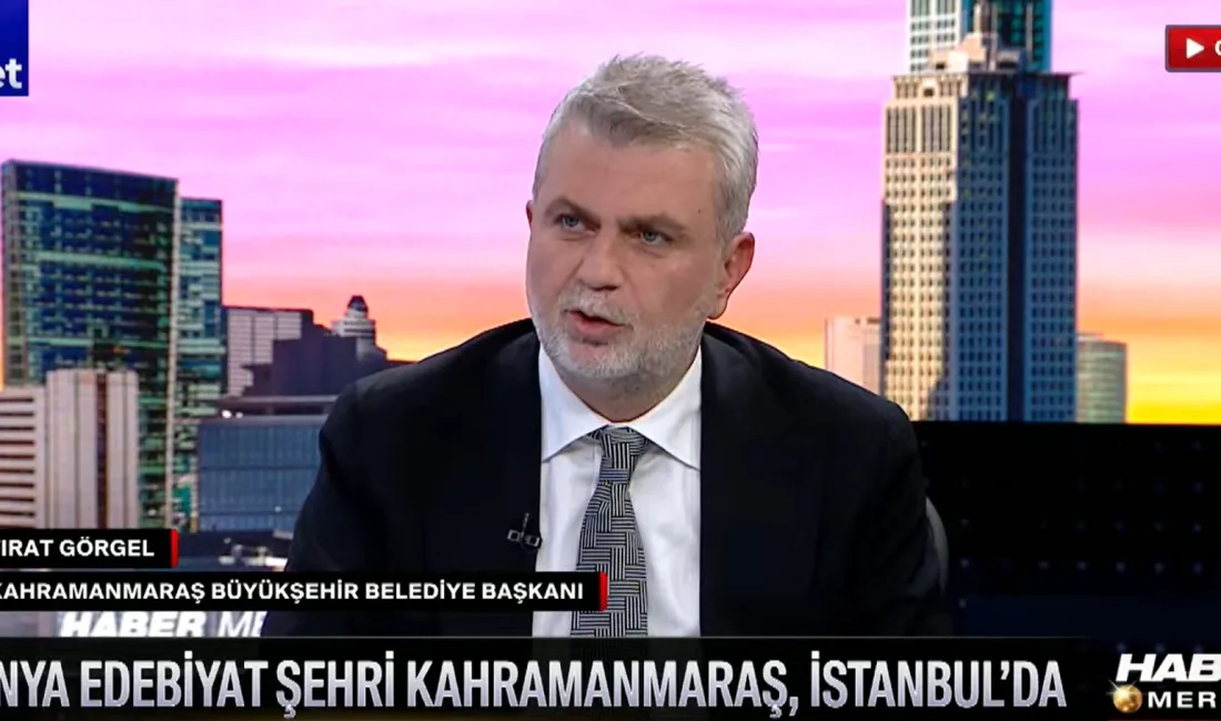 TVNET stüdyosunda canlı yayın konuğu olan Kahramanmaraş Büyükşehir Belediye Başkanı