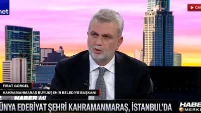 TVNET stüdyosunda canlı yayın konuğu olan Kahramanmaraş Büyükşehir Belediye Başkanı