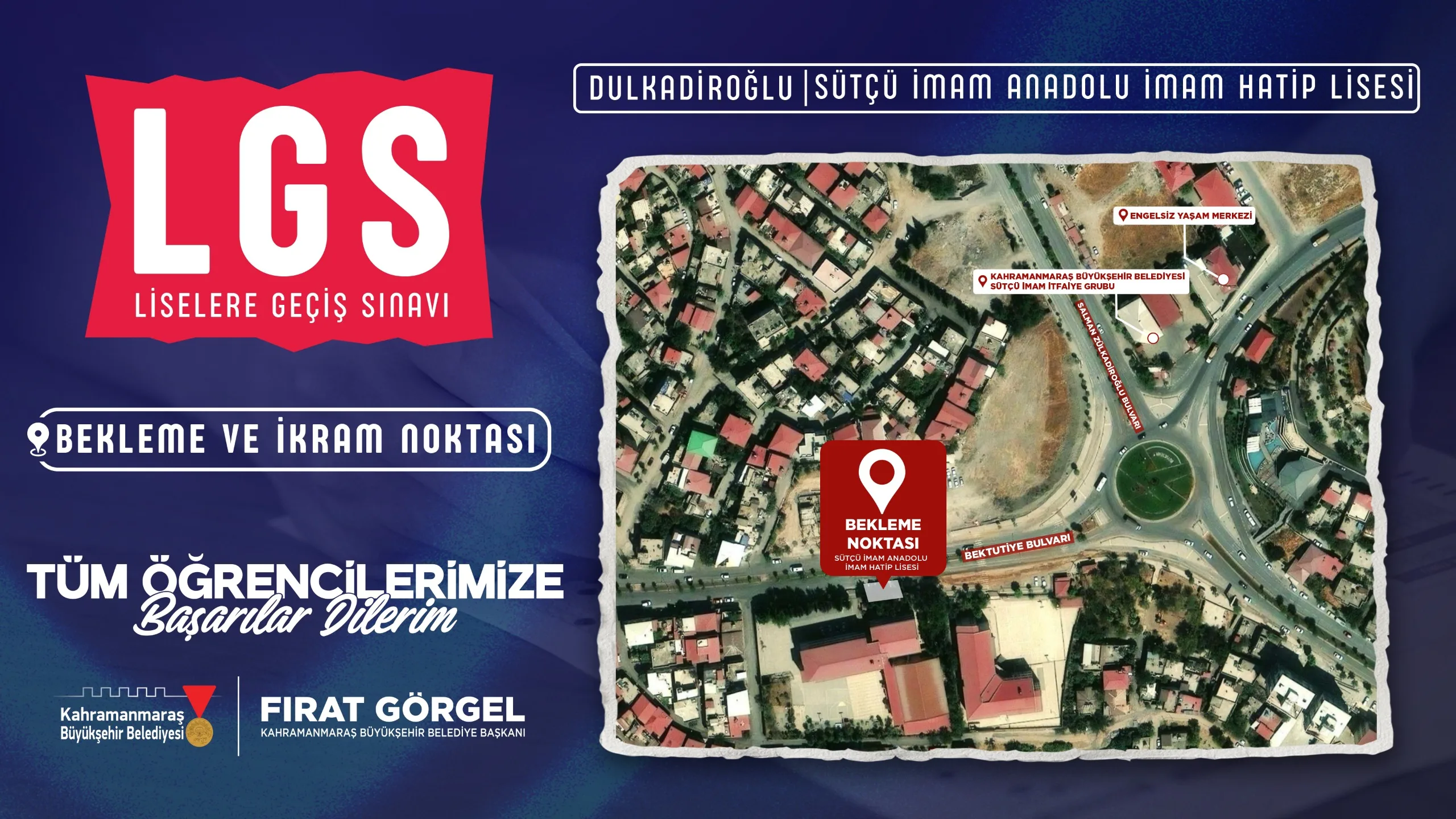 Büyükşehir’den LGS Günü Öğrenci ve Velilere Tam Destek Büyükşehir’den LGS Günü Öğrenci ve Velilere Tam Destek