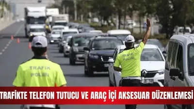 Trafik Kanunu Uygulama Yönetmeliğine yeni düzenlemeye göre dikiz aynasına asılan