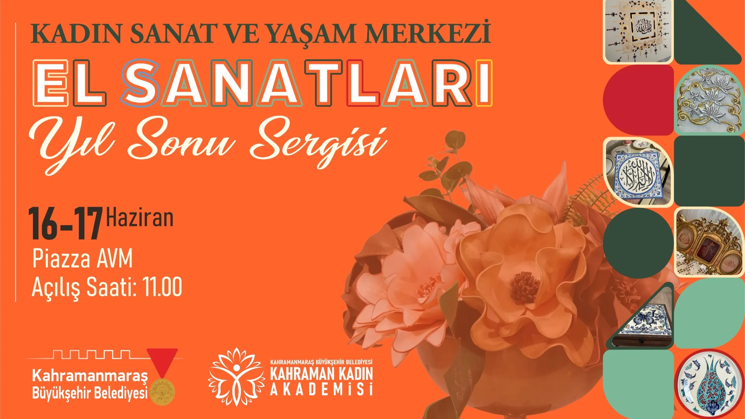 Büyükşehir Belediyesinin Kadın Sanat ve Yaşam Merkezlerinde yıl boyunca eğitim