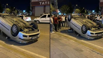 Kahramanmaraş’ta, trafikte makas atarak yarış yaptıkları öne sürülen iki otomobilin