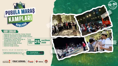 Büyükşehir Belediyesinin gençlik markası Pusula Maraş tarafından düzenlenen yaz kamplarına