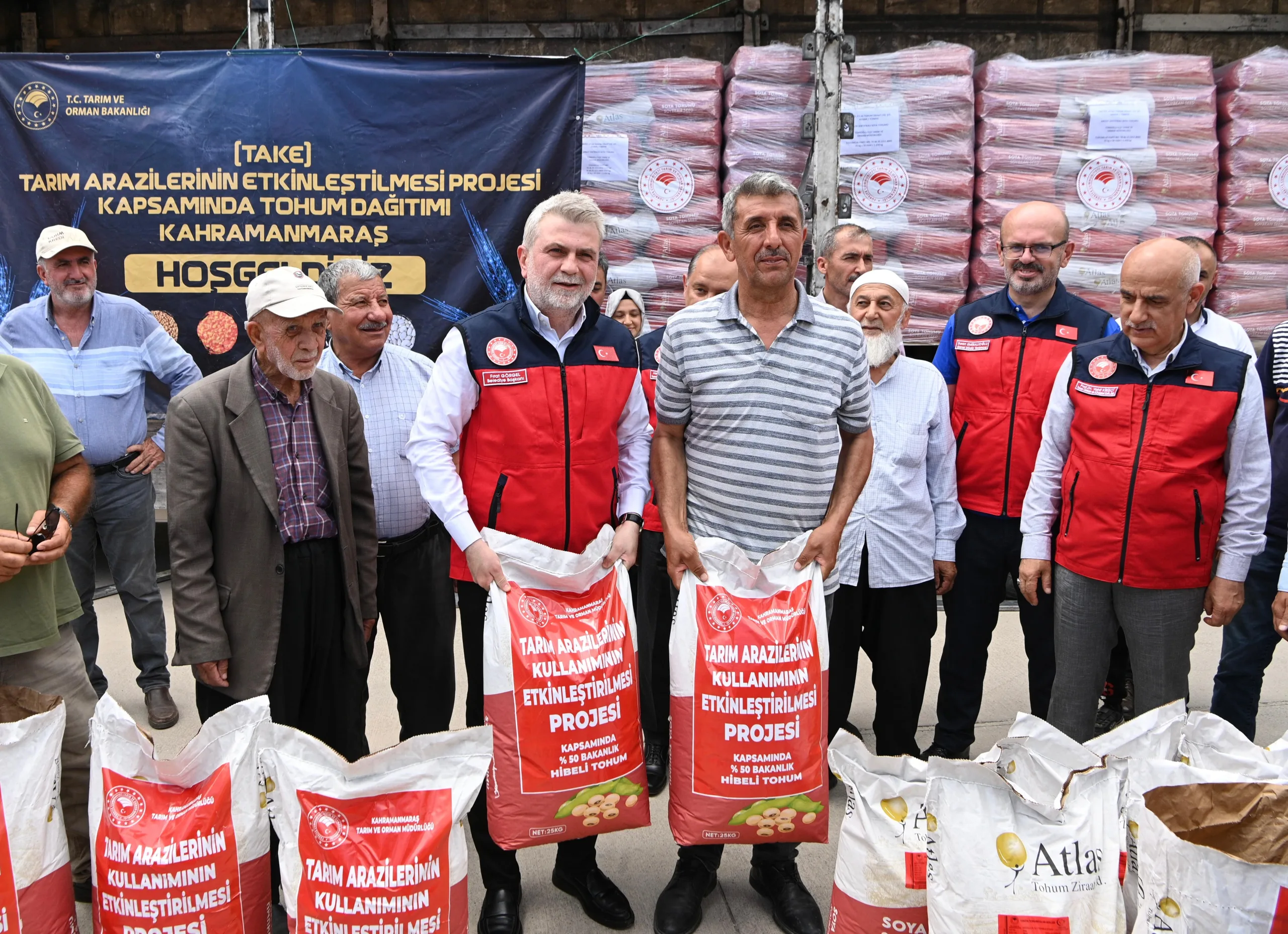 Üreticiye Can Suyu; 47 Ton Soya Tohumu Dağıtıldı