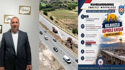 Kahramanmaraş’ta şehir içi ulaşımı rahatlatması hedeflenen Kılavuzlu Köprülü Kavşak Projesi