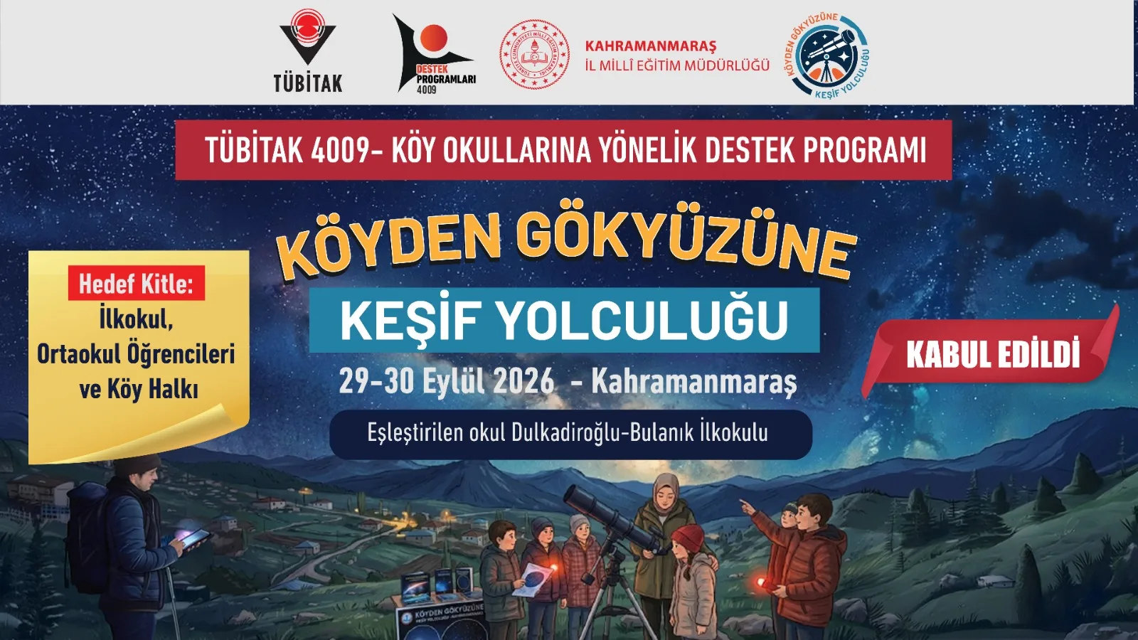 TÜBİTAK’tan Kahramanmaraş’a Bir Destek Daha! TÜBİTAK’tan Kahramanmaraş’a Bir Destek Daha!