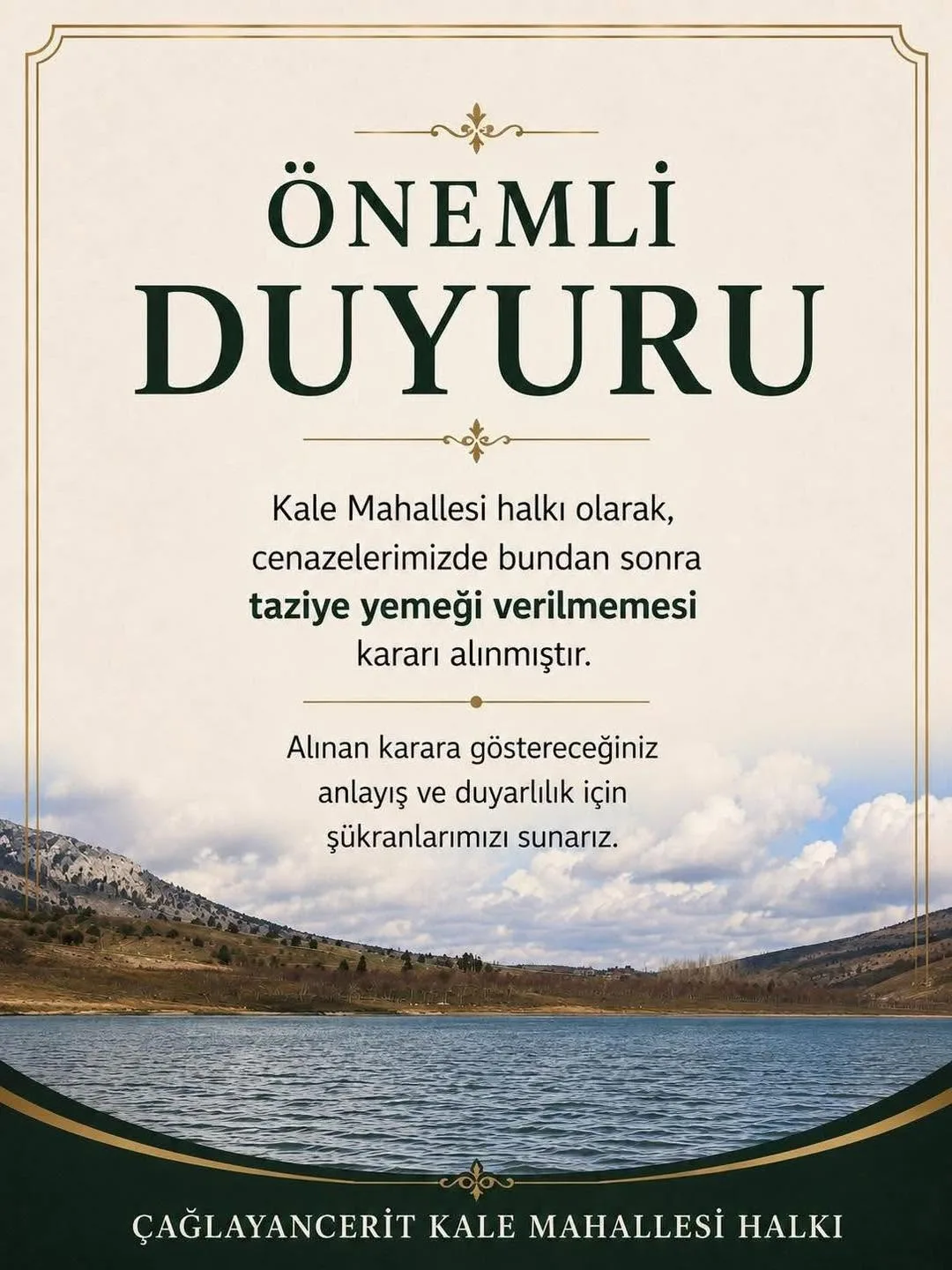 O ilçede Yemek Yemek Yasaklandı! O ilçede Yemek Yemek Yasaklandı!