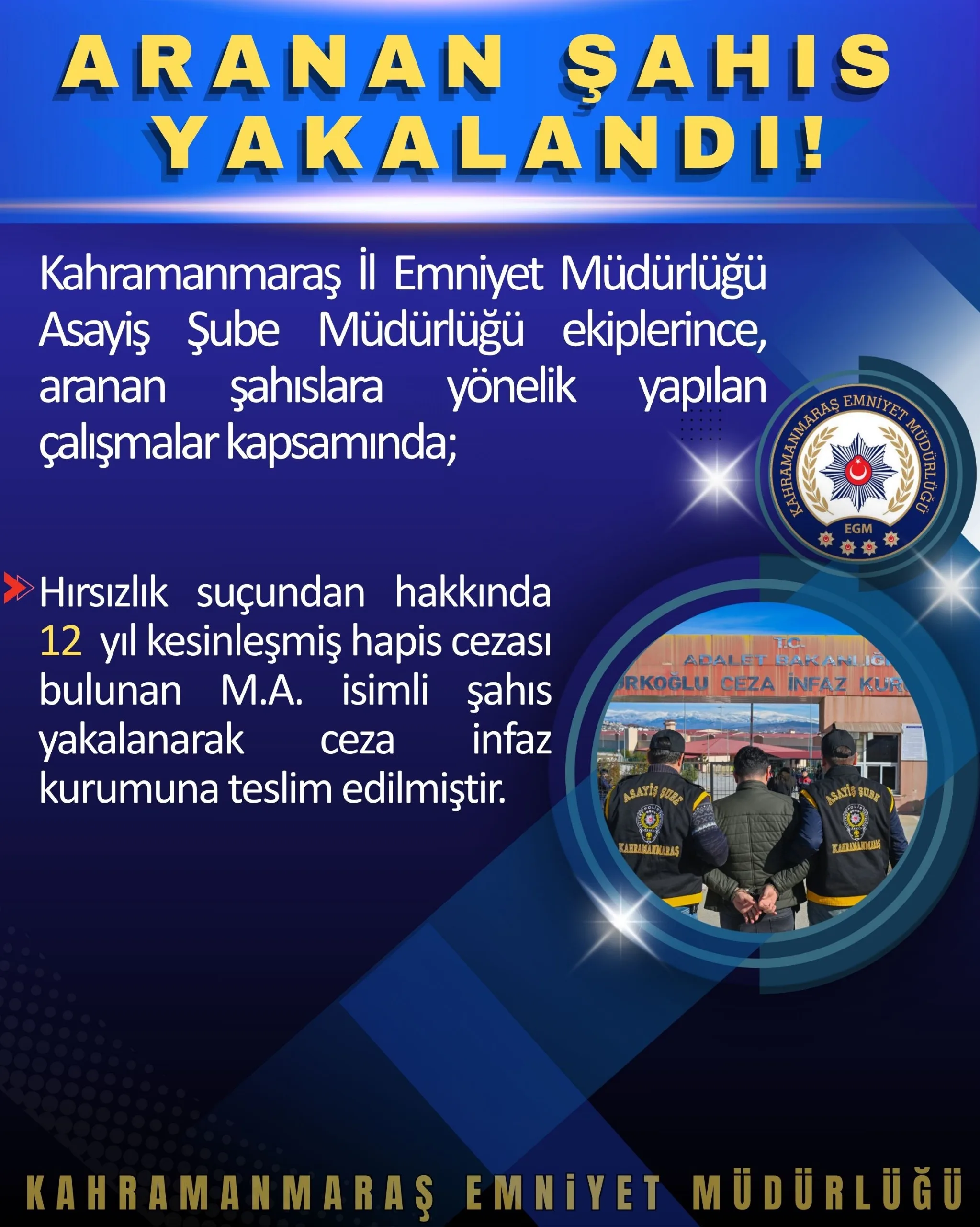 Kahramanmaraş’ta Firari Hırsız Enselendi!