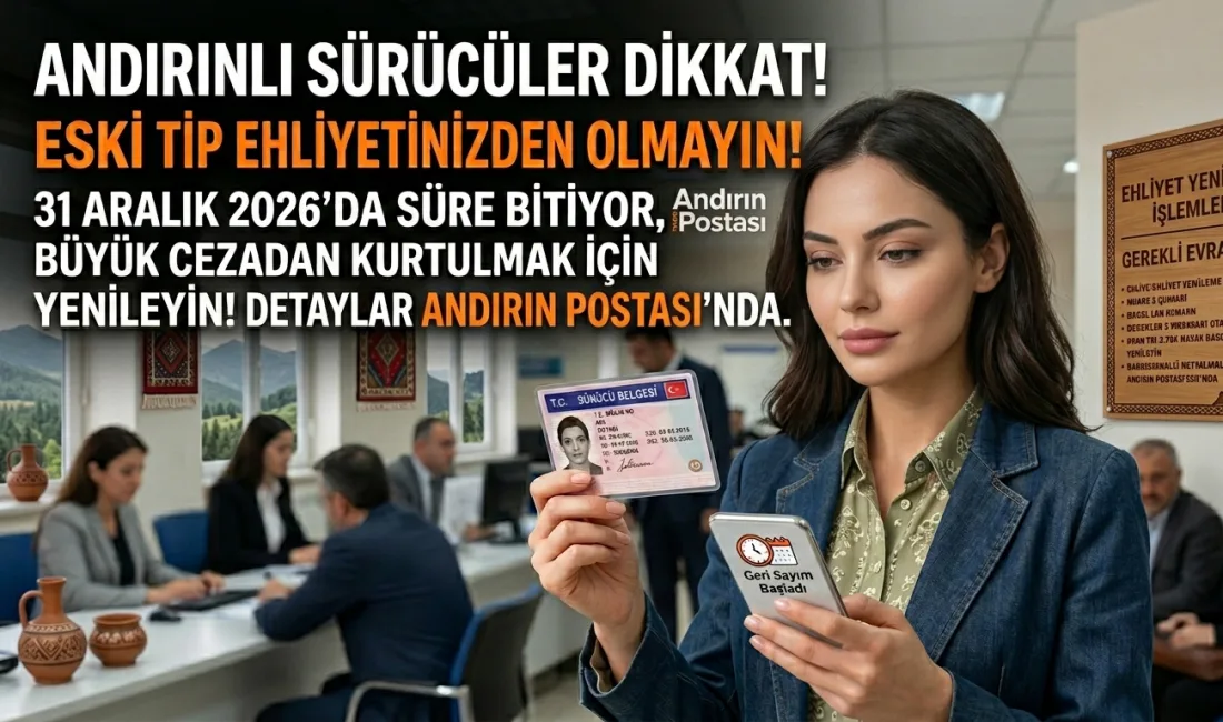 Milyonlarca sürücüyü yakından ilgilendiren eski tip ehliyetleri yenileme sürecinde geri