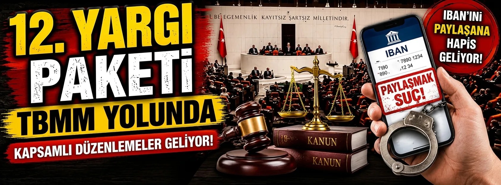 Andırınlılar Dikkat! IBAN’ını Paylaşana Hapis Yolu Göründü: 12. Yargı Paketi Yolda