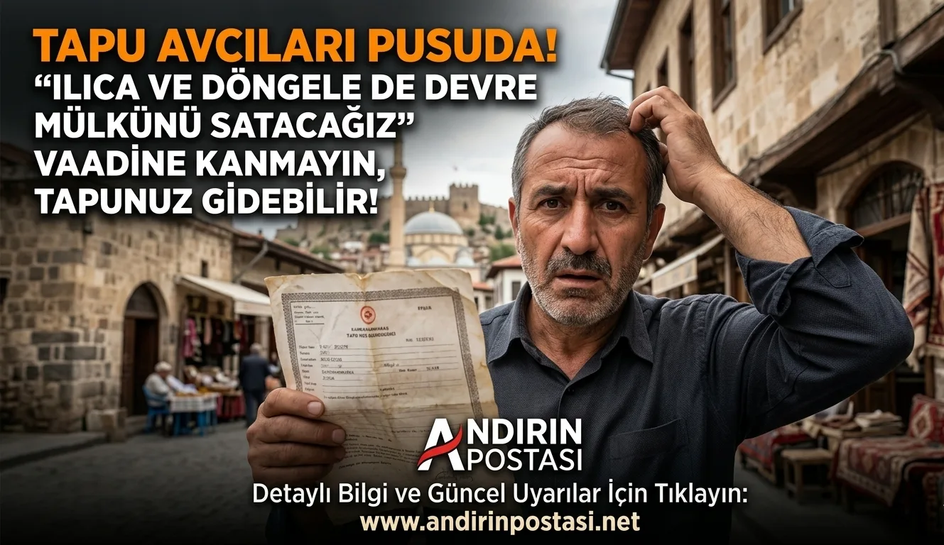Kahramanmaraşlılar Dikkat! "Ilıca’da Devre Mülkünü Satacağız" Deyip Tapunuzu Alabilirler!