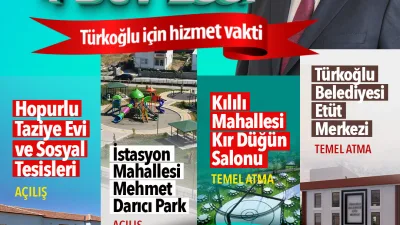 Mali disiplini sağlayarak milyonlarca liralık borcu geride bırakan Türkoğlu Belediye