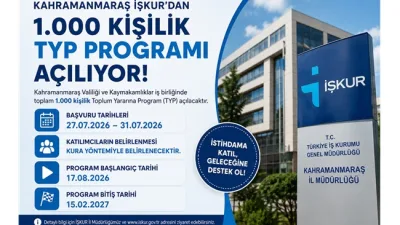 Başvurular 27-31 Temmuz tarihleri arasında alınacak, katılımcılar kura ile belirlenecek.
