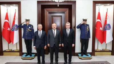 Kahramanmaraş Valisi Mükerrem Ünlüer ve Büyükşehir Belediye Başkanı Fırat Görgel,