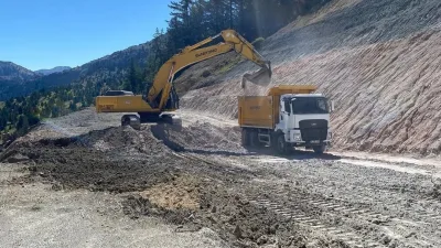 Andırın halkının uzun süredir merakla beklediği Andırın-Göksun kara yolu projesinde