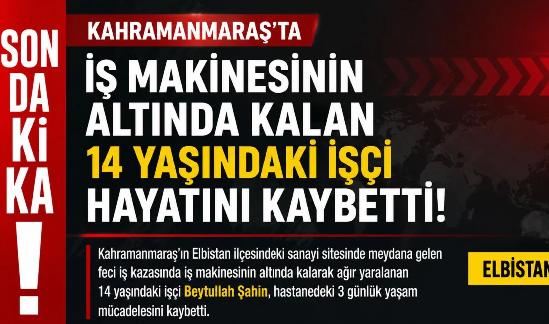 Kahramanmaraş’ın Elbistan ilçesinde meydana gelen iş kazasında ağır yaralanan 14