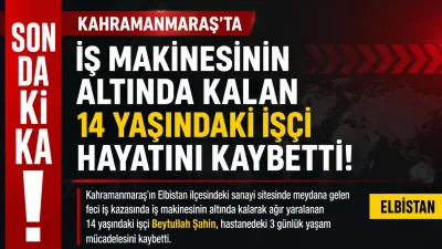 Kahramanmaraş’ın Elbistan ilçesinde meydana gelen iş kazasında ağır yaralanan 14