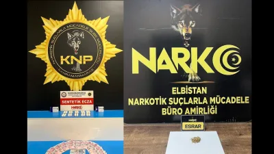 Kahramanmaraş’ta Narkotik Polislerince Gerçekleştirilen 4 Ayrı Operasyonda Çok Miktarda Uyuşturucu