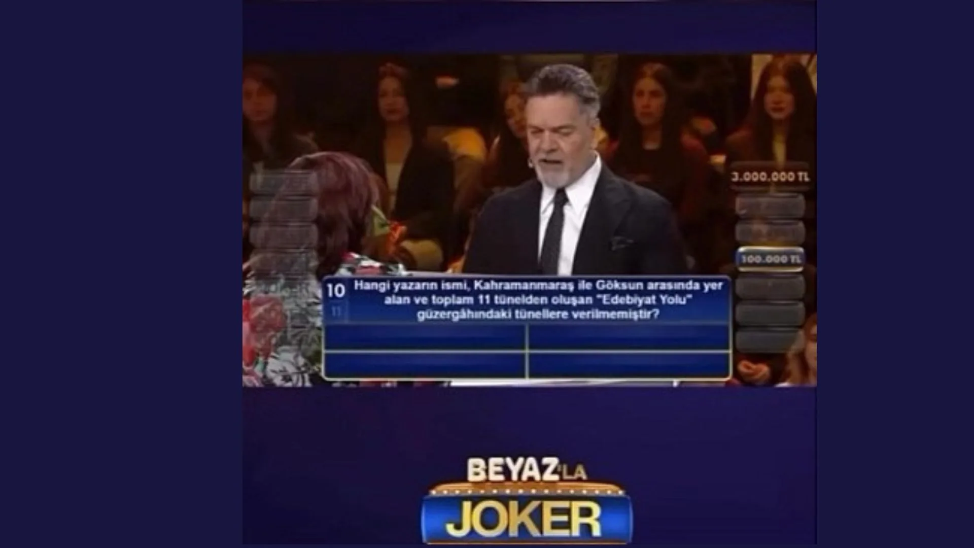 Beyaz’dan 100 Bin TL’lik Kahramanmaraş Sorusu!