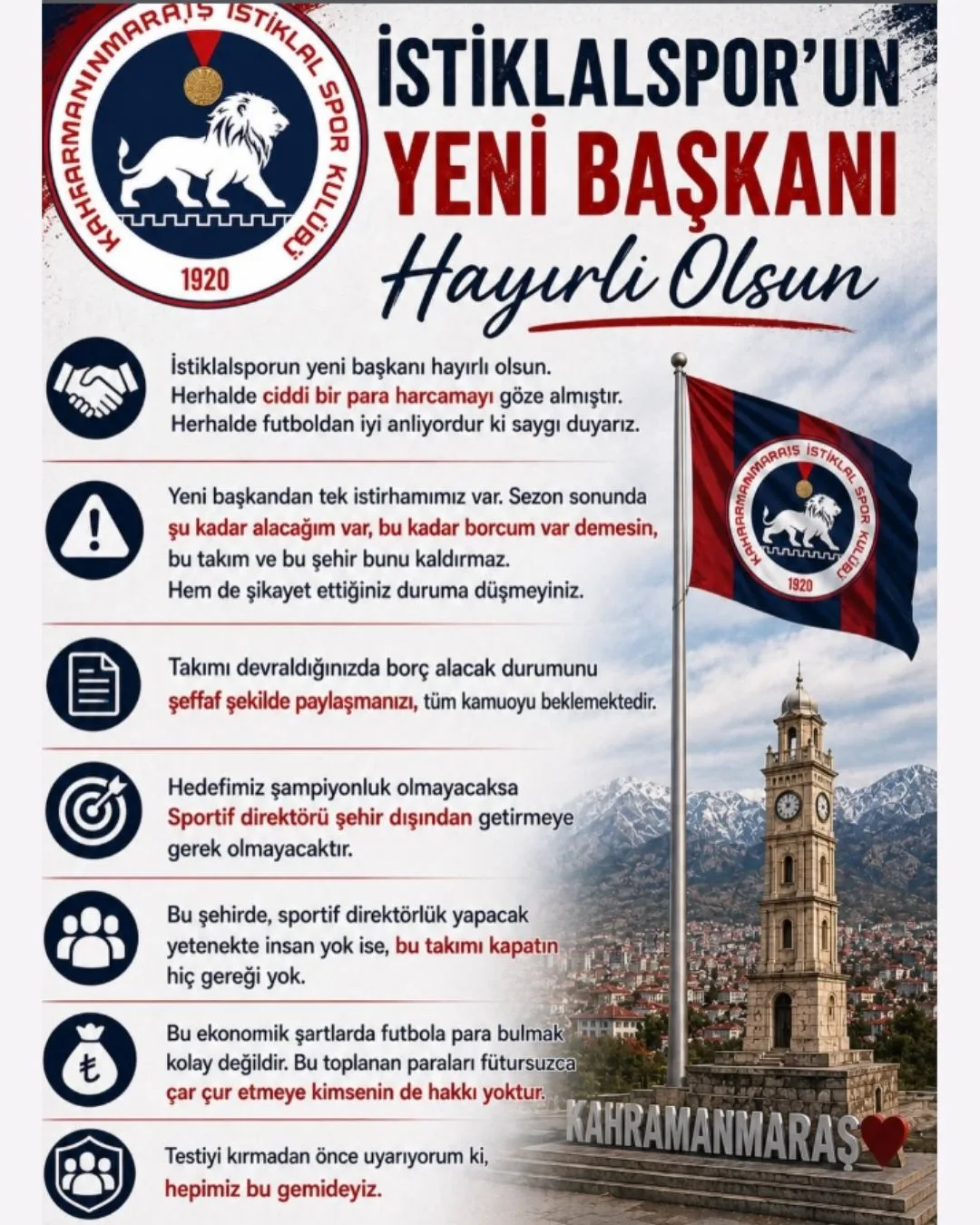 Günkut’tan İstiklalspor’un Yeni Başkanına Uyarı: “Testiyi Kırmadan Önce!…”