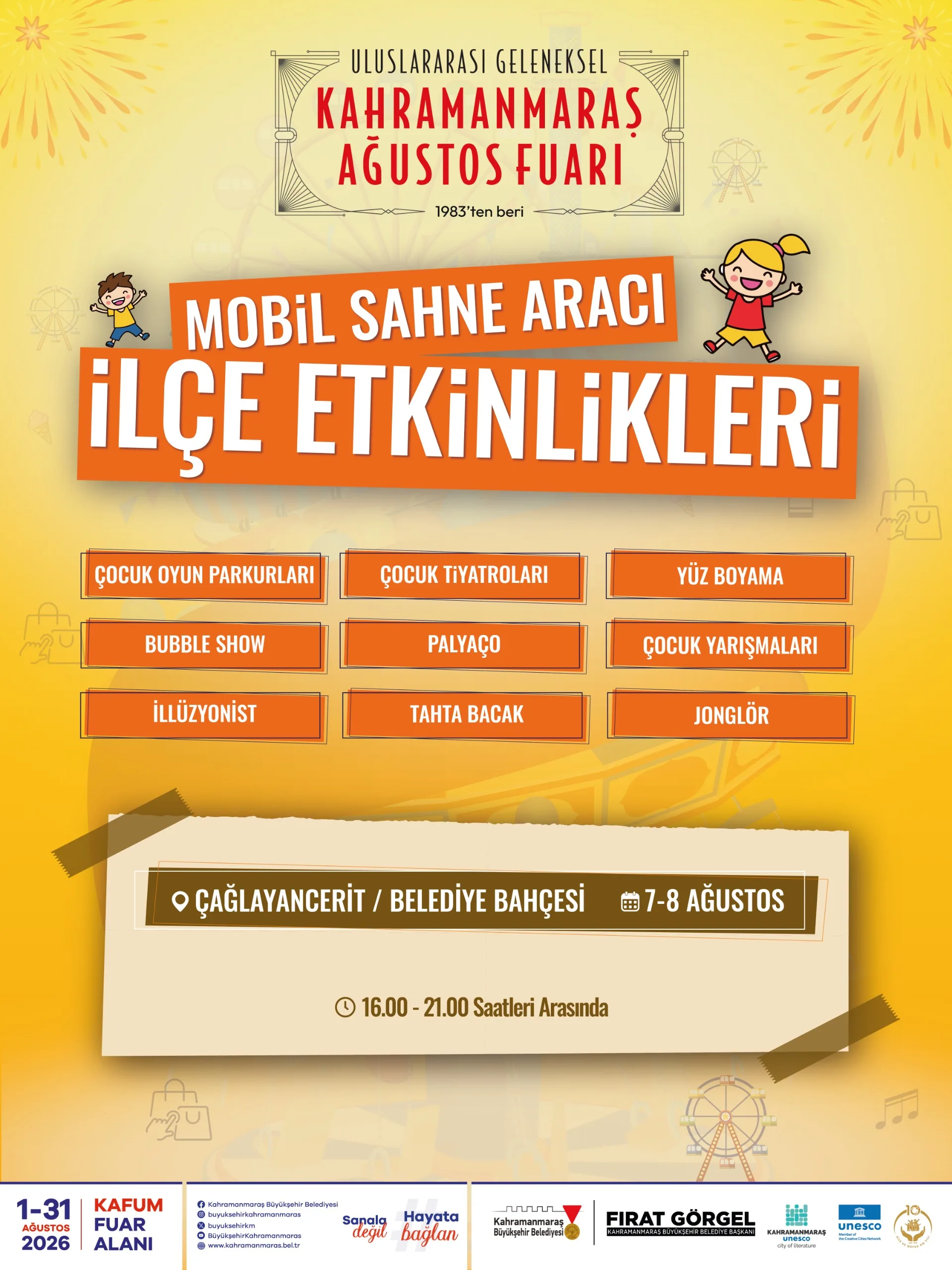 Ağustos Fuarı Coşkusu İlçelere Taşınıyor!