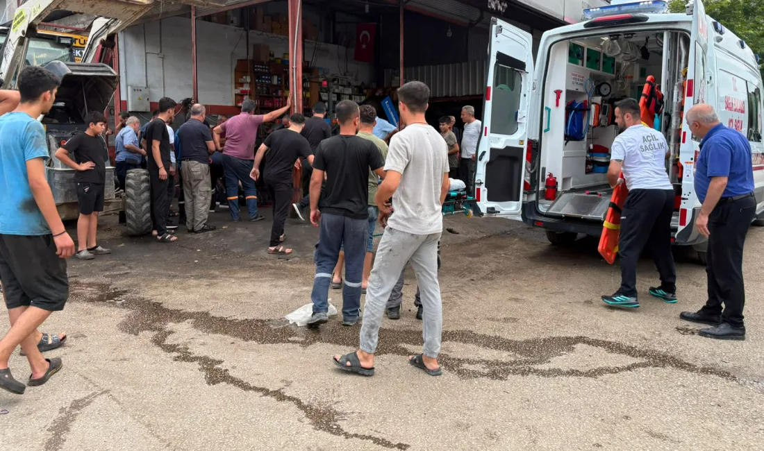 Atölyede traktör tamiri sırasında meydana gelen kazada 16 yaşındaki Mehmet