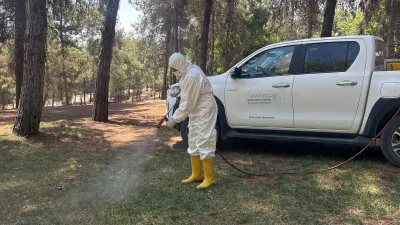 Büyükşehir Belediyesi, yaz aylarında artış gösteren kene ve diğer vektör