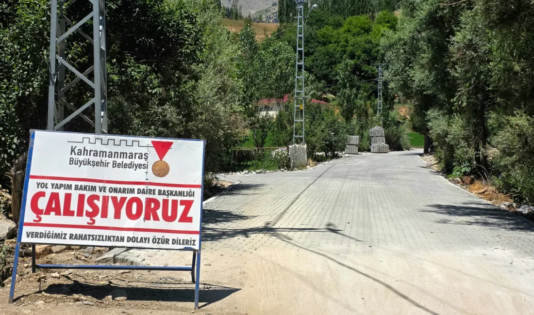 Kahramanmaraş Büyükşehir Belediyesi, Göksun’un kırsal Kavşut Mahellesi’nin yaklaşık 1 kilometre