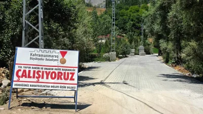 Kahramanmaraş Büyükşehir Belediyesi, Göksun’un kırsal Kavşut Mahellesi’nin yaklaşık 1 kilometre