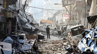 Kahramanmaraş’ta 6 Şubat depremlerinde yıkılan ve 70 kişinin hayatını kaybettiği