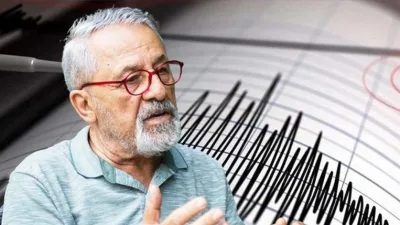 Yer bilimci Prof. Dr. Naci Görür, Kahramanmaraş'ın Pazarcık ilçesinde meydana