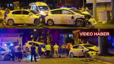 İki otomobilin çarpıştığı kazada 1 kişi yaralandı.