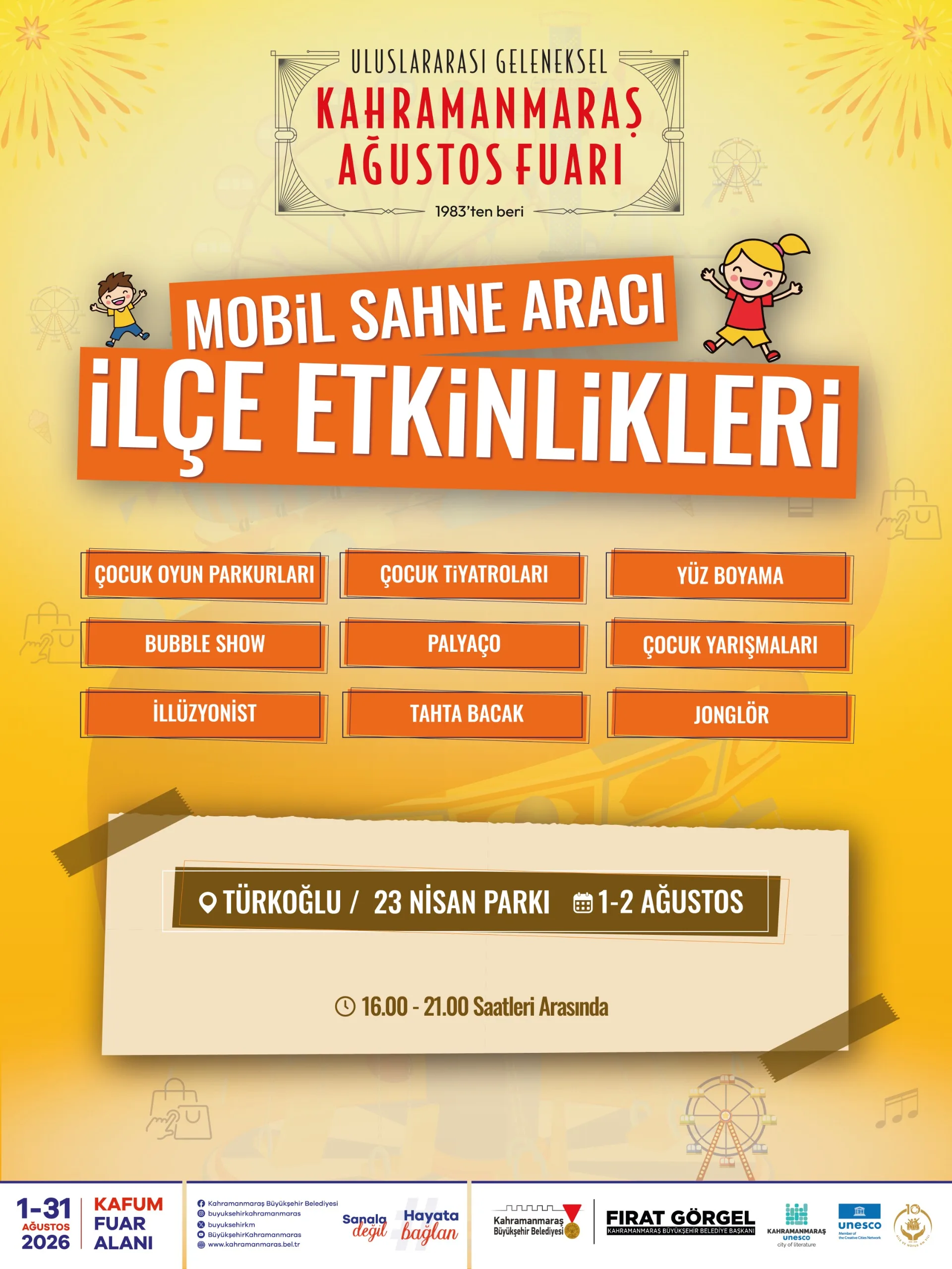 Ağustos Fuarı Coşkusu İlçelere Taşınıyor!
