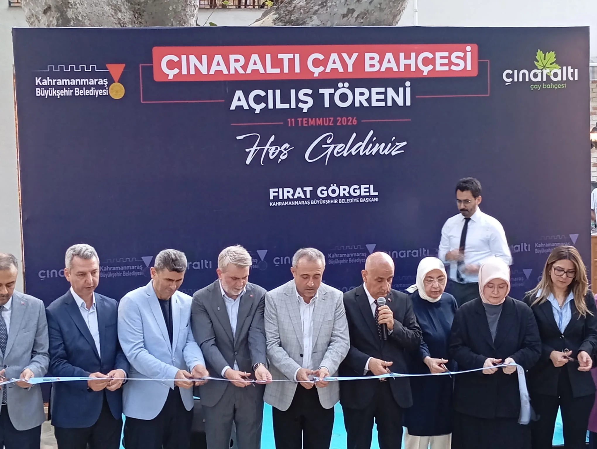 Çınaraltı Çay Bahçesi Törenle Hizmete Açıldı