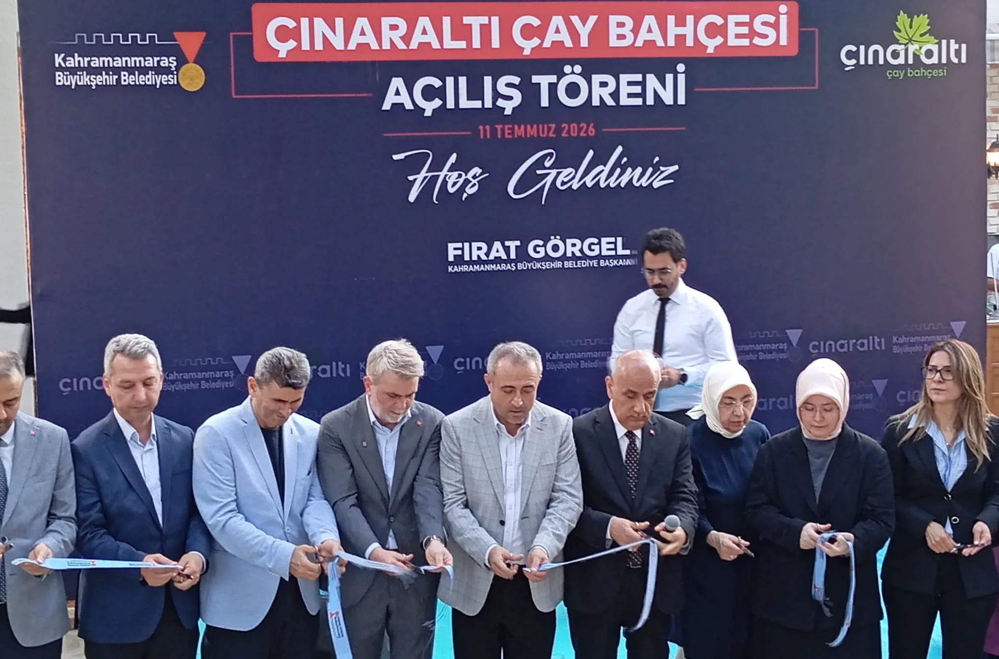 Çınaraltı Çay Bahçesi Törenle Hizmete Açıldı