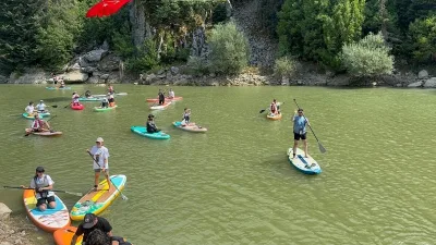 Kahramanmaraş’ın doğa harikası Andırın, kürek sesleriyle şenlendi! Bu yıl 3’üncüsü