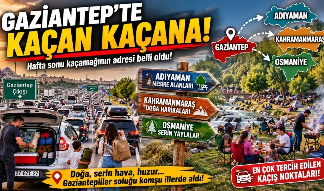 Gaziantep’te etkisini artıran kavurucu sıcaklar, vatandaşları çevre illerin serin noktalarına