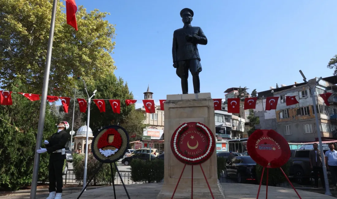 30 Ağustos Zafer Bayramı’nın 104. yıl dönümü kutlamaları, Kahramanmaraş’ta Atatürk