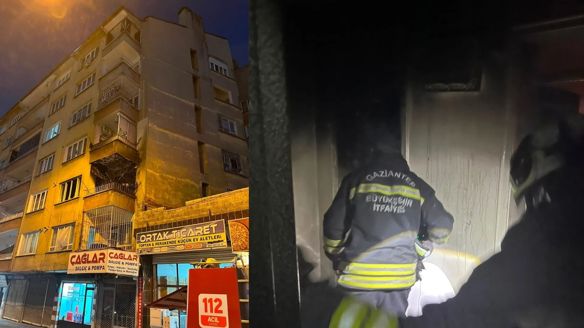 Bir binanın 2’nci katında çıkan yangında yalnız yaşayan 91 yaşındaki