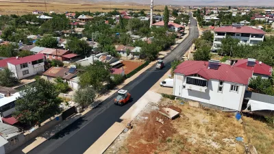 Kahramanmaraş Büyükşehir Belediyesi, Afşin ilçesi Alpaslan Mahallesi’nin ana ulaşım aksı