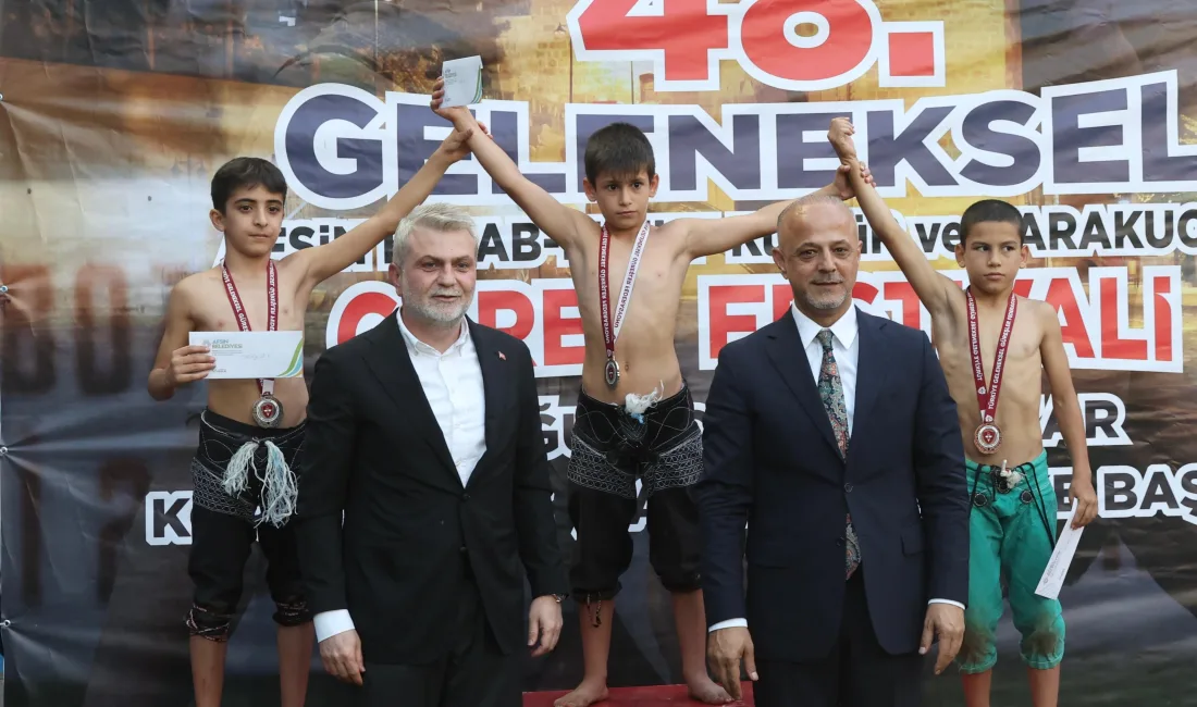 Ata sporu karakucak güreşlerinin kalbi Afşin’de attı. Bu yıl 48’incisi