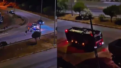 Kahramanmaraş Andırın’da dün akşam saatlerinde korku dolu anlara sahne oldu.