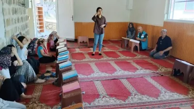 Andırın’da kırsal mahalllerde Kur’an Kursu’nda öğrencilere ağız ve diş sağlığı